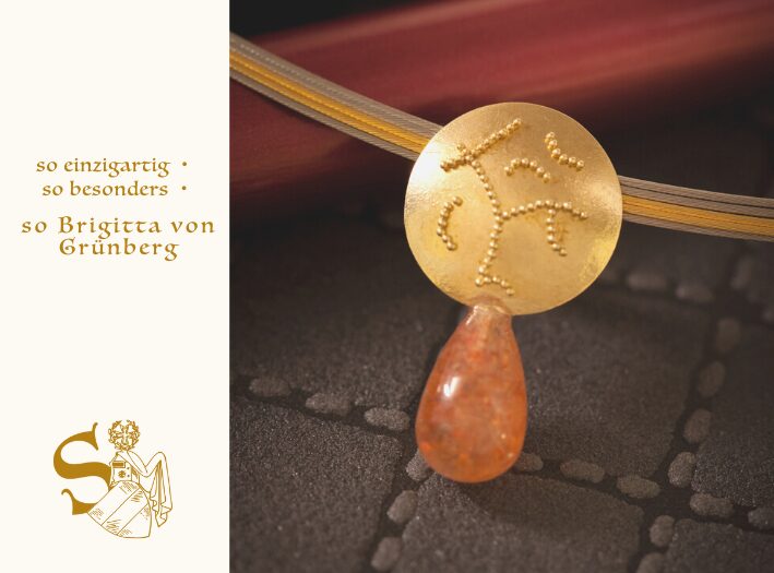 Titelbild Homepage Anhänger kleiner Sonnengott, Granulation